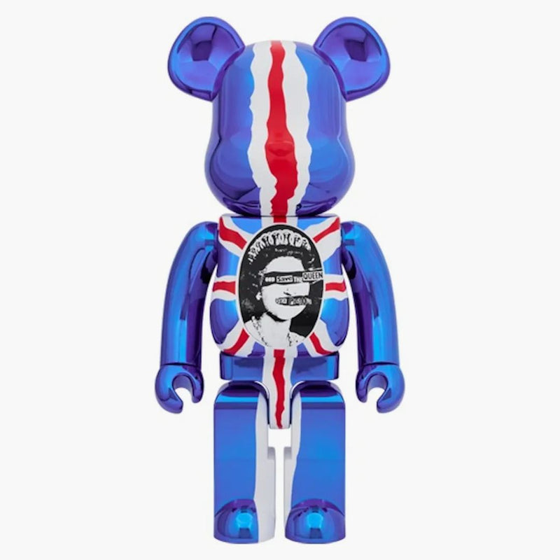 Bearbrick Sex Pistols "god Save The Queen" 10 Chrome