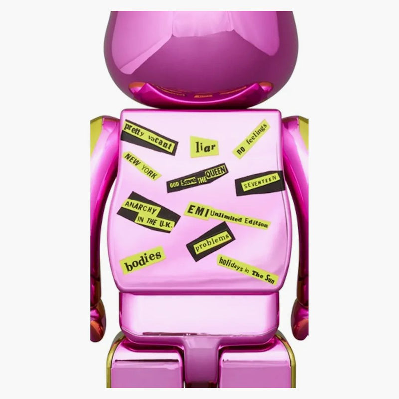 Bearbrick sex pistols "never mind the Bollocks" 100% & 400% set chrome