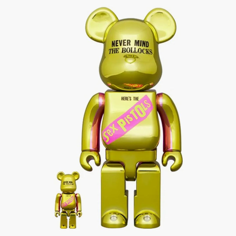 Bearbrick sex pistols "never mind the Bollocks" 100% & 400% set chrome