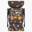 Bearbrick Shareef 2 100% e 400% set marrone/oro