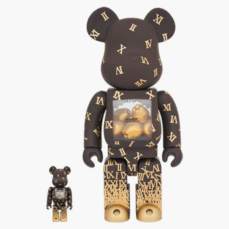 Bearbrick Shareef 2 100% & 400% Set Brown/Gold