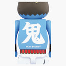 Bearbrick Shinobu Aoki 100% e 400% set blu