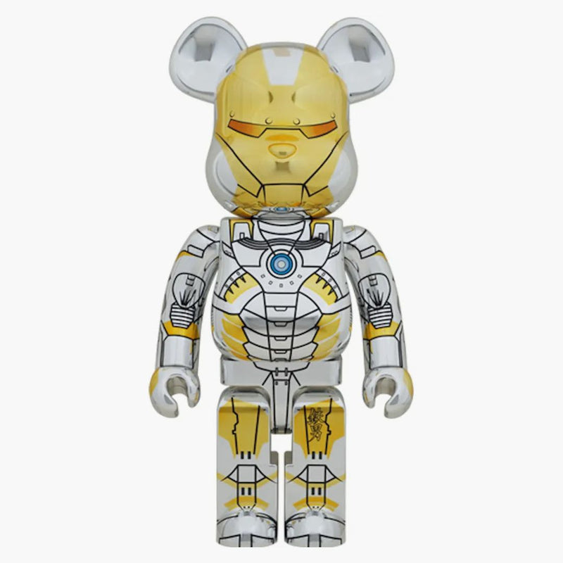 Bearbrick x Sorayama x Marvel Iron Man 1000%