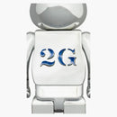 Bearbrick Sorayama X 2G 1000% Silver Ver.