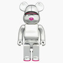 Bearbrick Sorayama X 2G 1000% Silver Ver.