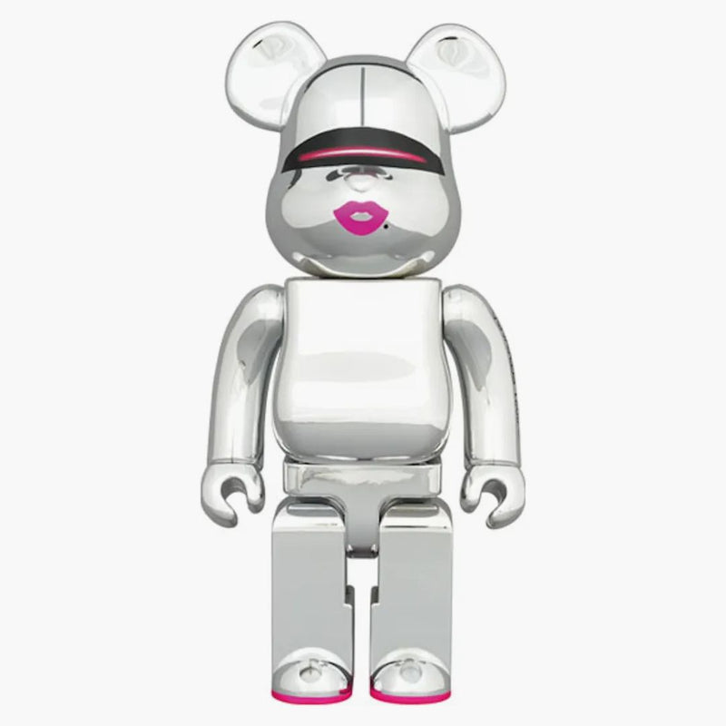 Bearbrick Sorayama x 2G 1000% Silver Ver.