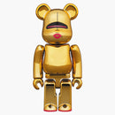 Bearbrick Sorayama x 2G 100% e 400% Set Gold Ver.