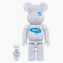Stash Bearbrick 100% e 400% Set bianco