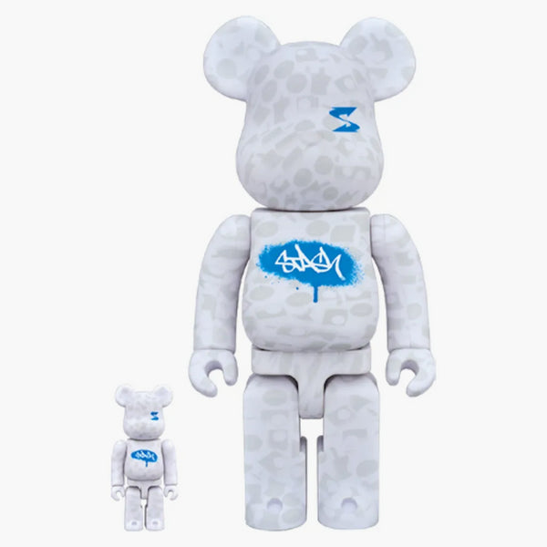 Bearbrick Stash 100% a 400% sada bílá