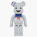 Bearbrick Stay Puft Marshmallow Man 1000% White Chrome Ver.