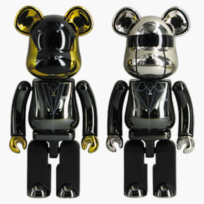 Bearbrick SuperAlloy Daft Punk (Random Access Memories Ver.) 2 Pack 200% Black