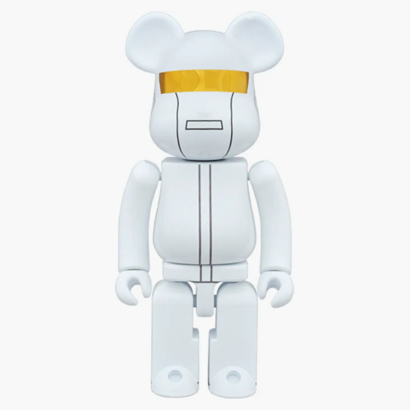 Bearbrick SuperAlloy Daft Punk (White Suits Ver.) 2 Pack 200% White/Gold