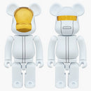 Bearbrick Superalloy Daft Punk (White Suits Ver.) 2 Pack 200% White/Gold