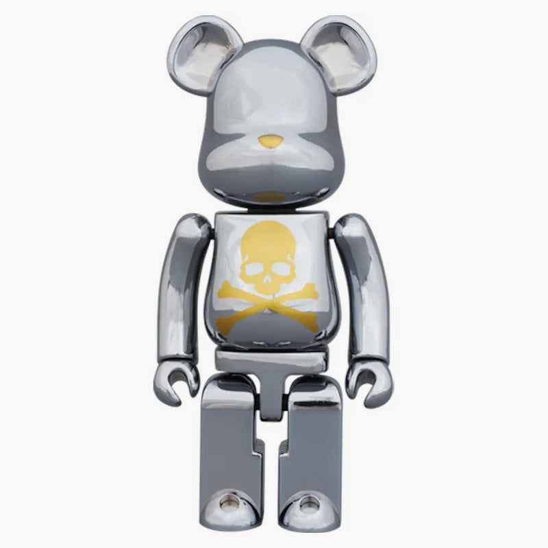 Bearbrick Superalloy Mastermind Japan 2 Pack (gold Stripe & Chrome Silver) 200% Multi