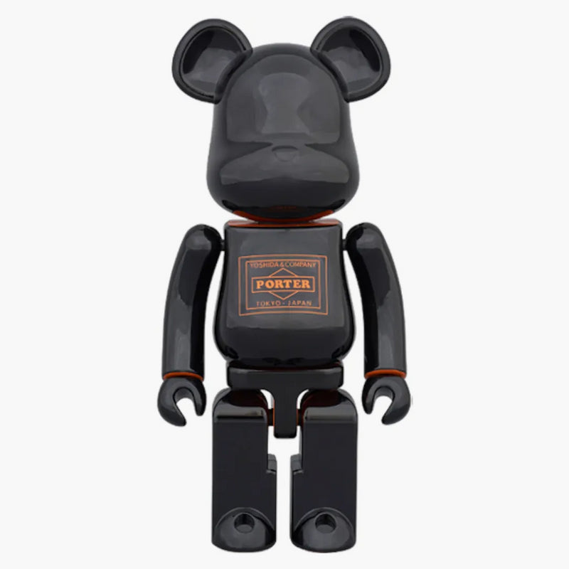 Bearbrick Superalloy Porter 200% svart/orange