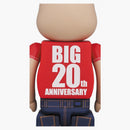 Bearbrick TMT 20th Anniv. Ver. 100% e 400% set