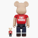 Bearbrick TMT 20th Anniv. Ver. 100% e 400% set