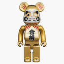 Bearbrick Tatzuma Pass 2 400% Gold Plated