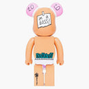 Bearbrick El objetivo 3125C x Objetivo x Medicom Toy "EDC" Cloque Edison Chen 100% y 400% set