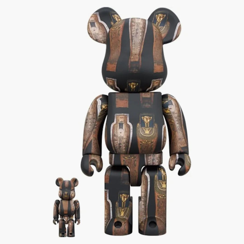 Bearbrick The British Museum (coffin Of Hornedjitef) 100% & 400% Set