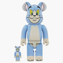 Bearbrick Tom y Jerry: Tom (versión FLOCKED) 100% y 400% set