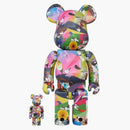 Bearbrick Tomokazu Matsuyama X Peanuts 100% & 400% Set