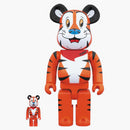 Bearbrick Tony the Tiger 100% & 400% set orange