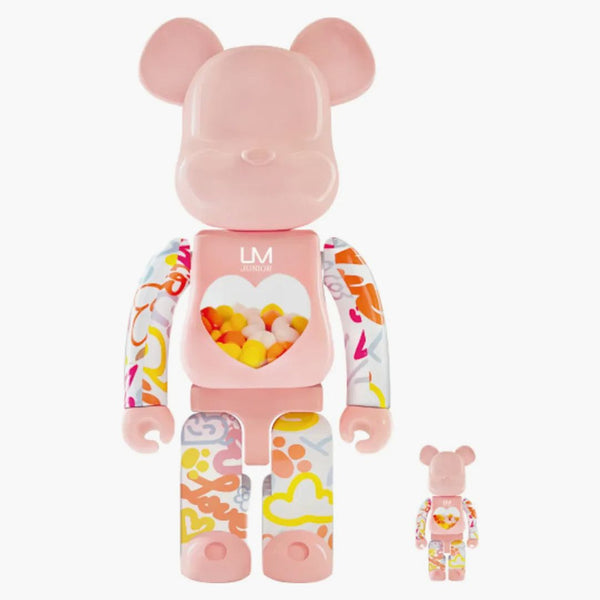 Bearbrick kolem Junior 100% & 400% set růžový