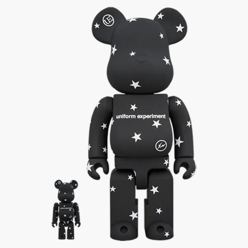 Uniform Experiment Bearbrick 100% a 400% sada černá