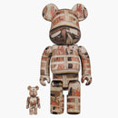 Bearbrick Umaro Kitagawa (superiore e inferiore del ponte Ryogoku) 100% e 400% Set
