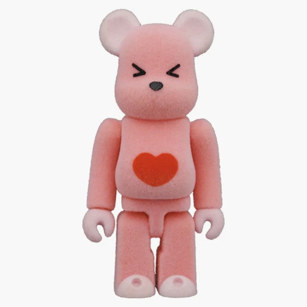 Bearbrick Valmuer (poppies) 100% a 400% set růžové