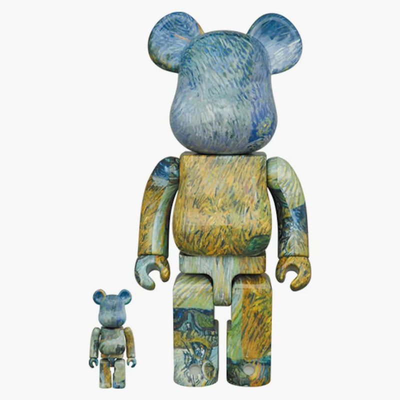 Bearbrick Van Gogh (country Road In Provence By Night) 100% & 400% Set