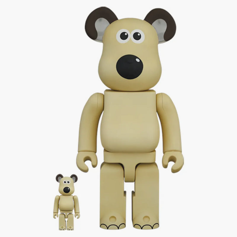 Bearbrick Wallace & Gromit "Gromit" 100% & 400% set