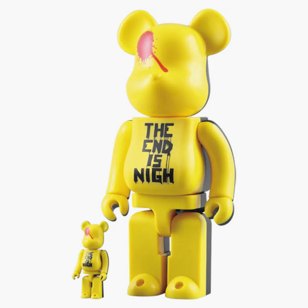 Bearbrick watchmen the end is nigh 100% & 400% set yellow