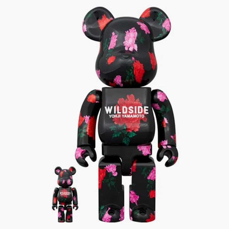 Bearbrick Wildside Yohji Yamamoto Peony 100% & 400% Set