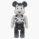 Bearbrick Woody B&W Ver. 400% black