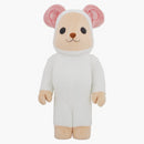 Bearbrick World Wide Tour 2 Fragment 2. model 1000% bílý