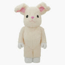 Bearbrick World Wide Tour 2 x Fragment Bunny 1000% White