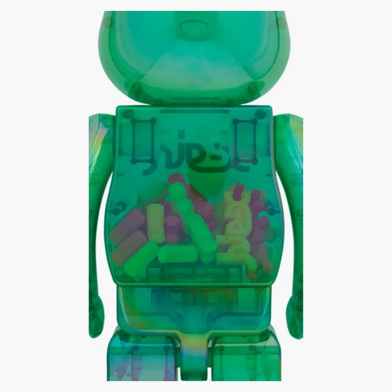 Bearbrick X-Girl Clear Green Ver. 1000%