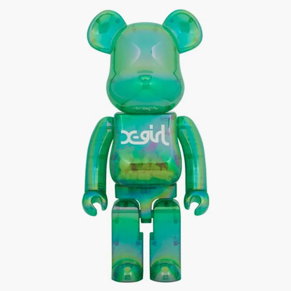 Bearbrick X-Girl Clear Green Ver. 1000%