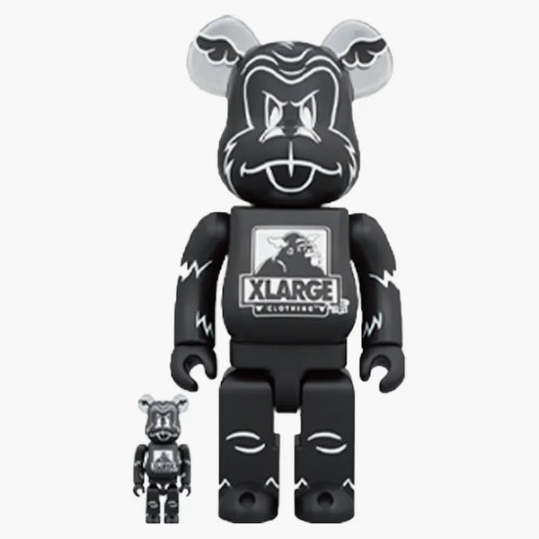 Bearbrick Xlarge X D*Face 100% & 400% set black