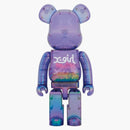 Bearbrick X-Girl 1000% Clear Purple