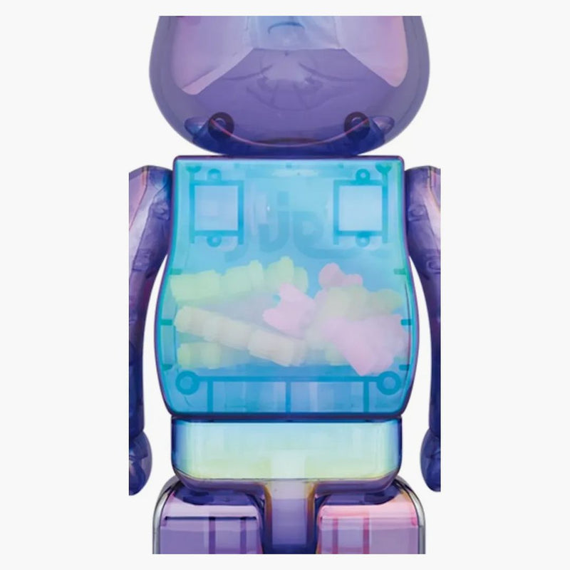 Bearbrick X-Girl 100% & 400% set Clear Purple
