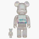 Bearbrick X-Girl 100% & 400% set irididcent