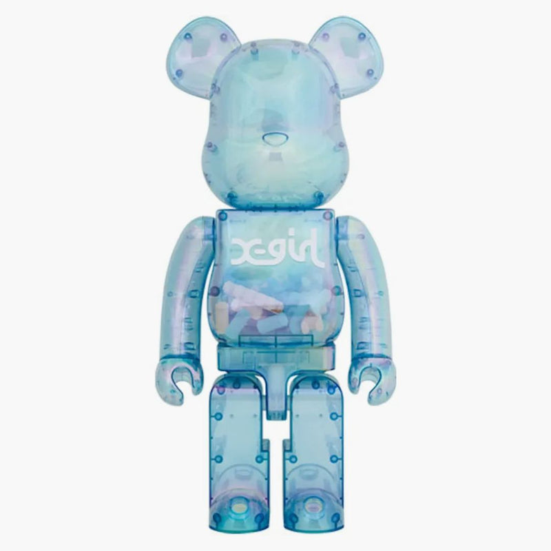Bearbrick X-Girl 2021 Blue 1000%