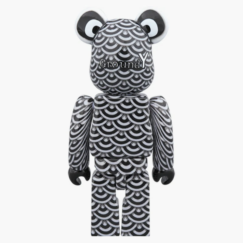 Bearbrick Yasuhito Sasada X Ground Y 100% & 400% Set Black/White