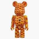 Bearbrick Yellow Heart 100% & 400% set Yellow