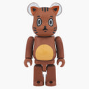 Bearbrick Zodiac Cat 100% & 400% set Brown