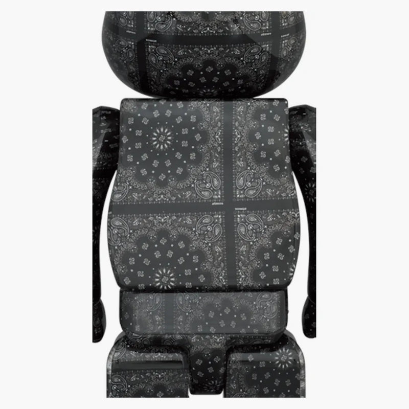 Bearbrick X Atmos Bandana 100% & 400% sada 2 černé/multi