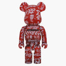 Bearbrick Atmos X Coca-cola 1000% Clear Red
